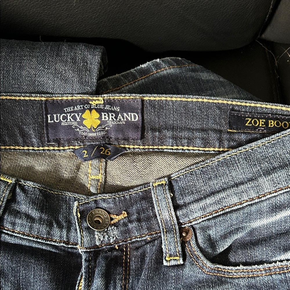 Lucky Brand WomensDark Blue Bootcut Jeans